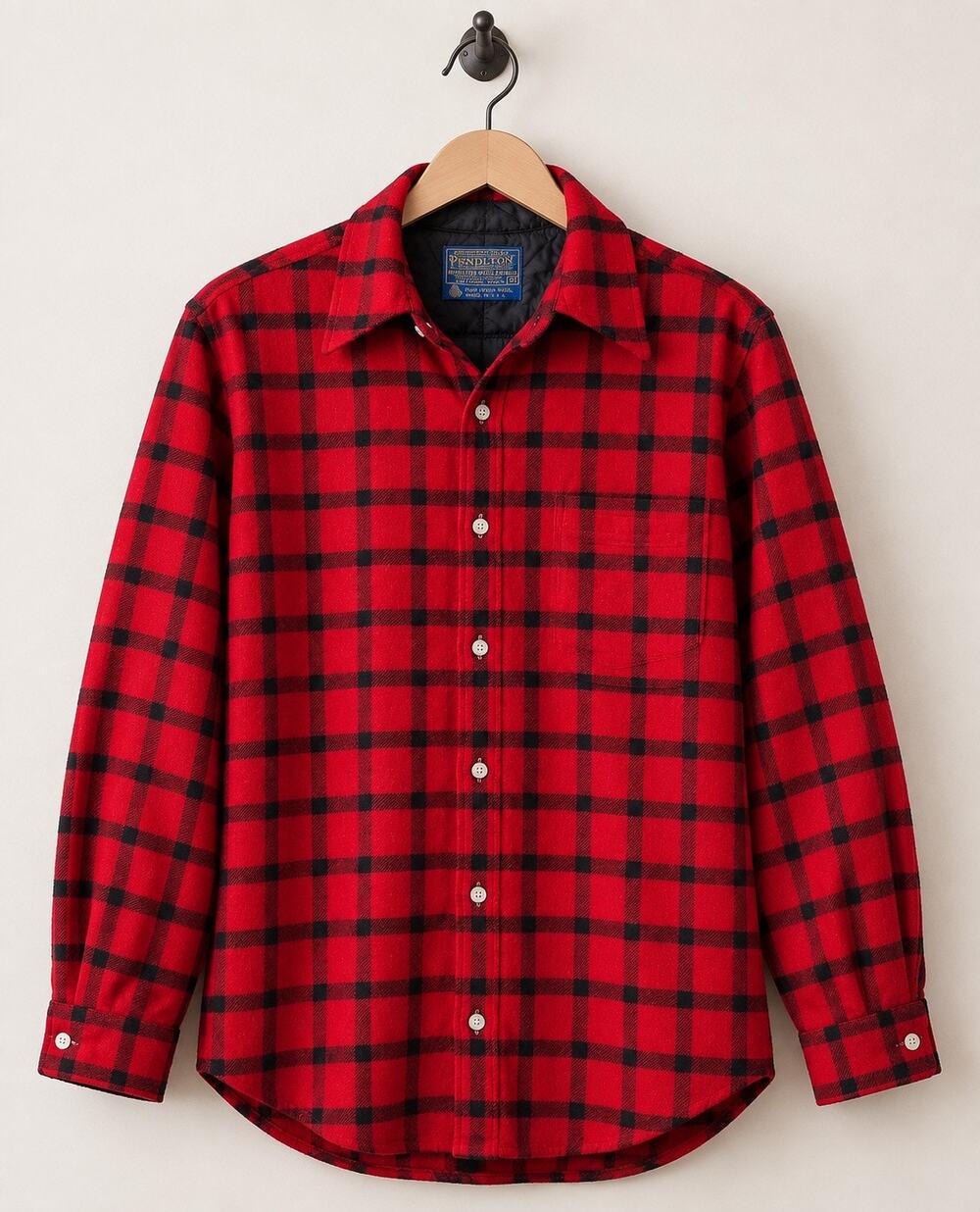Vintage Pendleton Wool Shirt Jacket | Medium | 100% Virgin Wool | c. 1958–1964